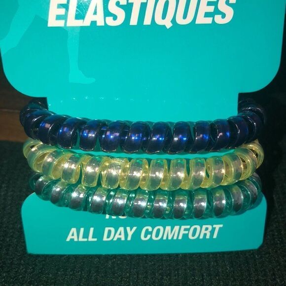 Jelly Spirals set of 3 No Snag All Day Comfort Hair Ties - Picture 2 of 3